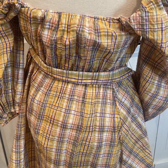 NWOT Tanya Taylor Xena Plaid Dress - Picture 4 of 6